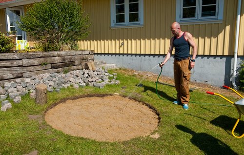 grus vandes med vandslange