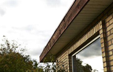 Skjulte tagrender på typehus fra 60'erne