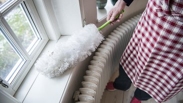 Rengøring med støvkost