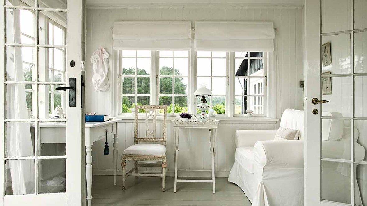 Foldegardiner i hus
