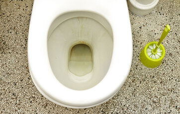 Brune striber i toilettet