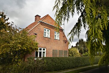 Murermesterhus i røde mursten.
