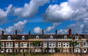 storbrittanien. england. bolig. rækkehus.