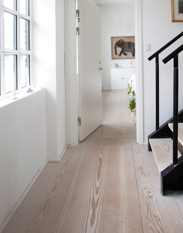 Sæbebehandlet plankegulv.
Foto: Hanne Gabel Christensen