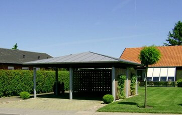Carport med let konstruktion