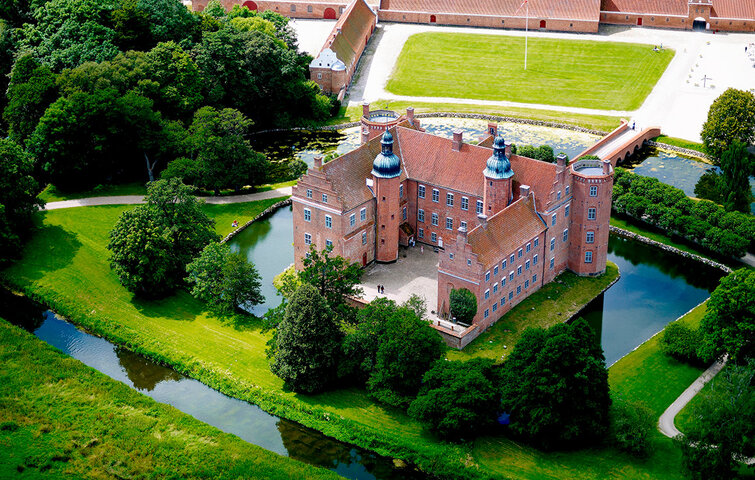 Udendørs foto, Gammel Estrup Luftfoto af Gammel Estrup