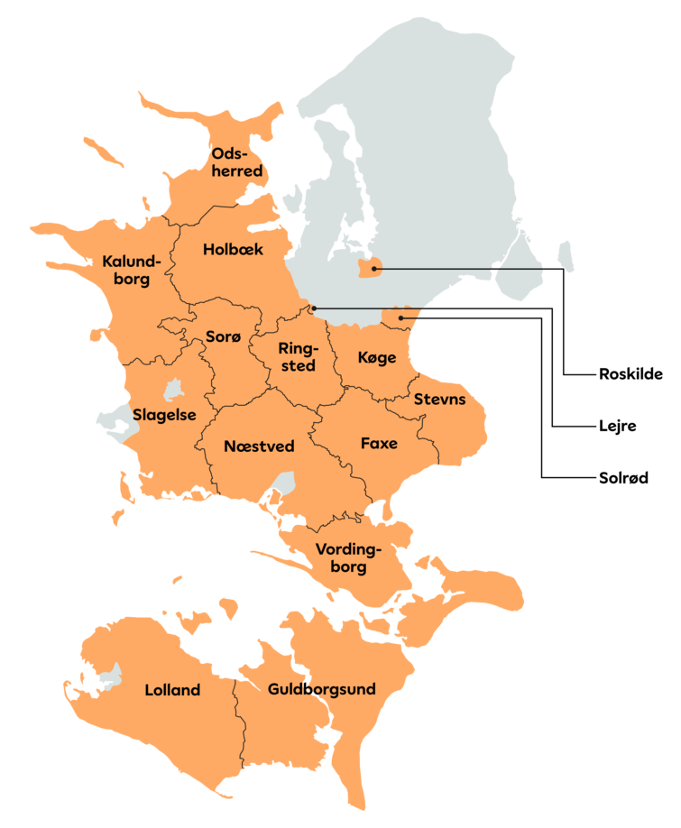 Kort over områder med andelshavere