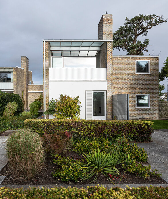 Haven til Arne Jacobsens hus i Klampenborg