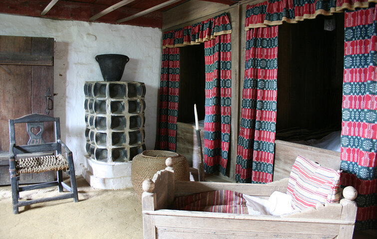 Vinkelgård stue Stue på Vinkelgården med alkover