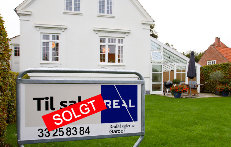 Hus, der er blevet solgt