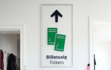 Vejviserskiltet for DSB er Simons afgangsprojekt fra Arkitektskolen. Foto: Jan Ove Kristensen