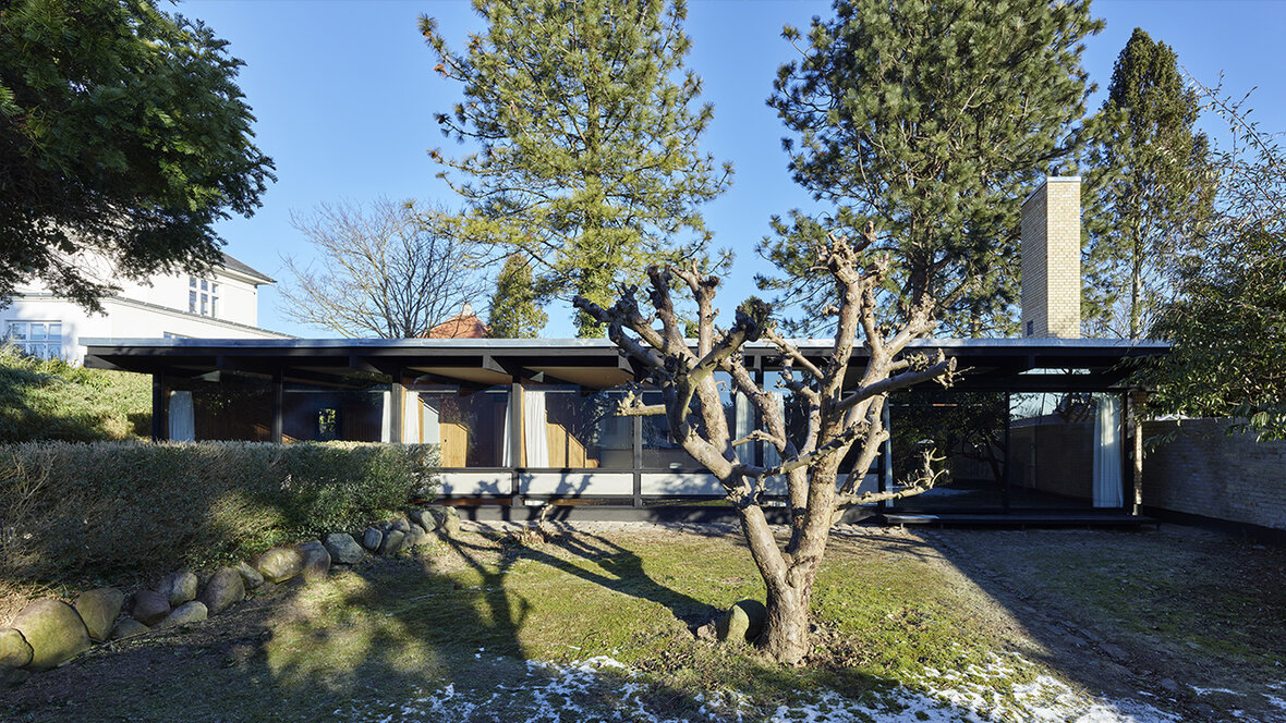 Arkitekt Erik Christian Sørensens hus på Smutvej i Charlottenlund
