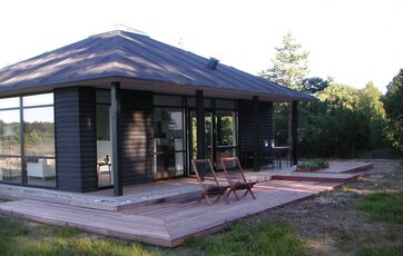 terrasse i forlængelse af hus