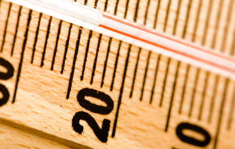 termometer Termometer i træ