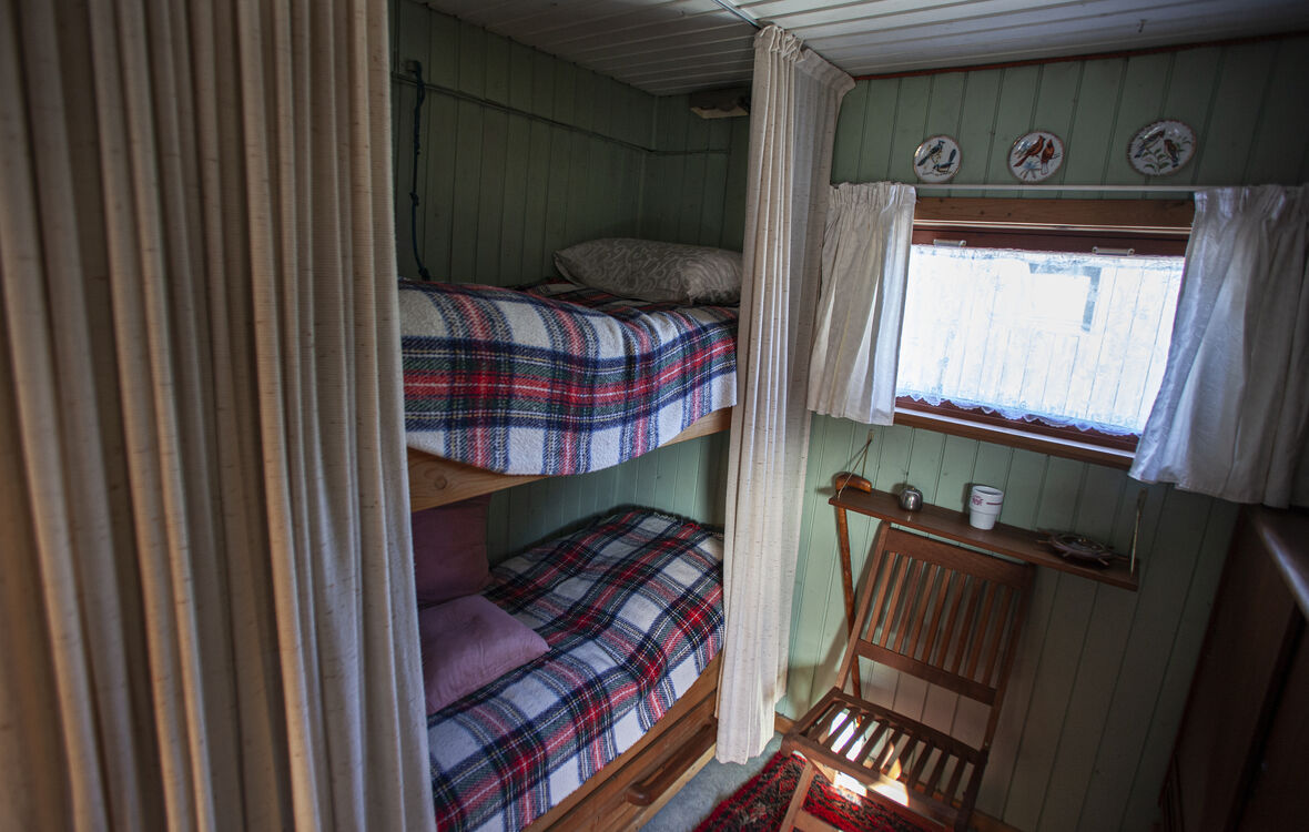Køjer i Bent Knudsens skur, som han og hans, nu afdøde, kone sov i, når de boede i huset i Fjordbyen