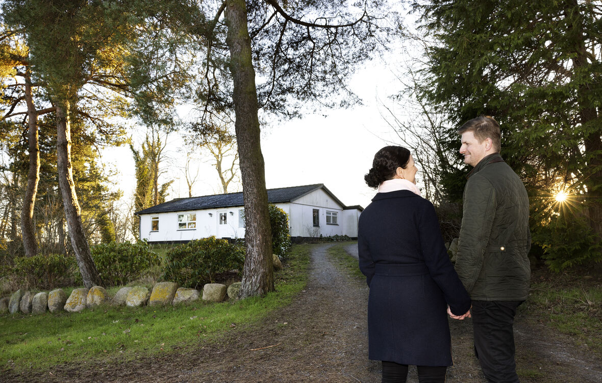 førstegangskøbere ser på nyt hus
